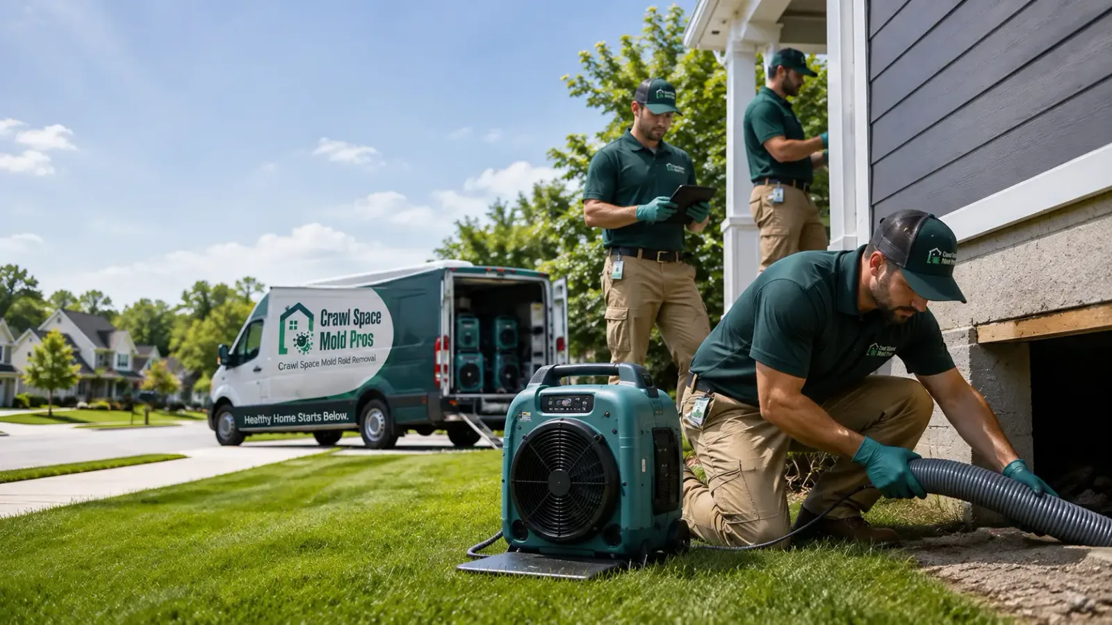 Crawl Space Mold Removal in Howard, SD